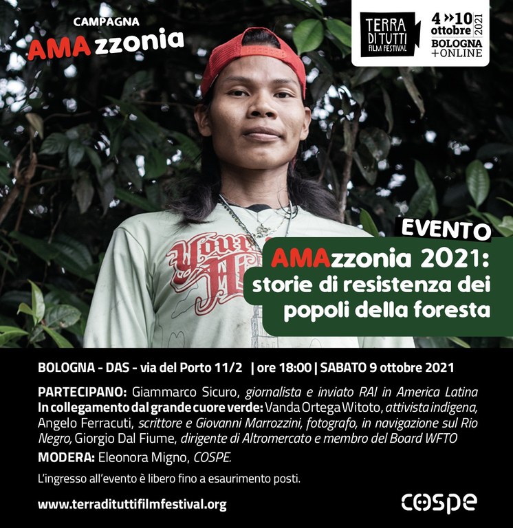 Volantino Cospe ottobre 2021 Amazzonia